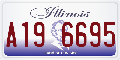 IL license plate A196695