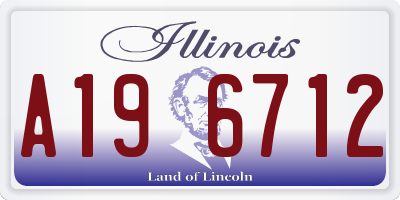 IL license plate A196712
