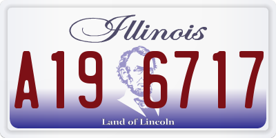 IL license plate A196717