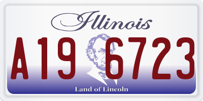 IL license plate A196723