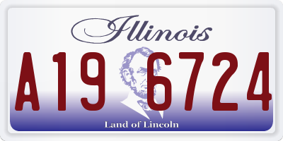 IL license plate A196724