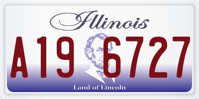 IL license plate A196727