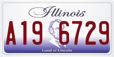 IL license plate A196729