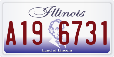 IL license plate A196731