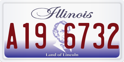 IL license plate A196732