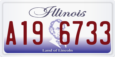 IL license plate A196733