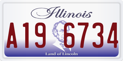 IL license plate A196734