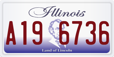 IL license plate A196736