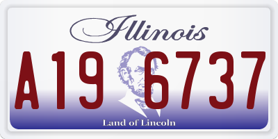 IL license plate A196737