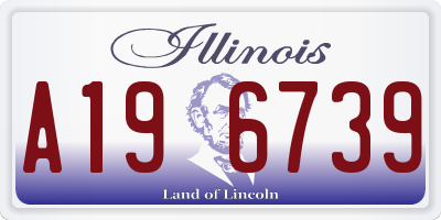 IL license plate A196739