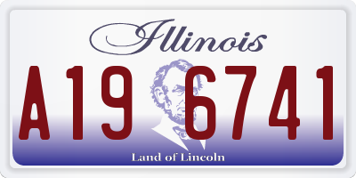 IL license plate A196741