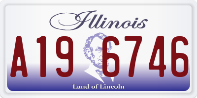 IL license plate A196746