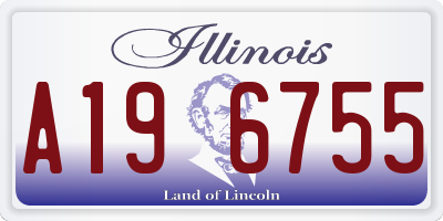 IL license plate A196755