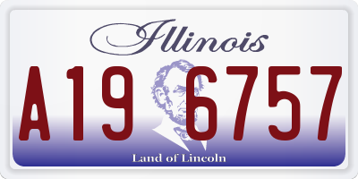 IL license plate A196757