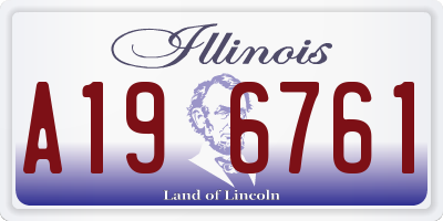 IL license plate A196761