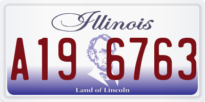 IL license plate A196763