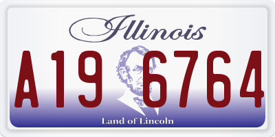IL license plate A196764