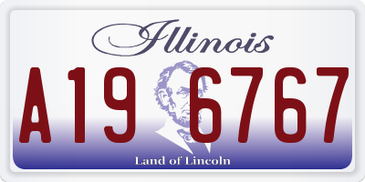 IL license plate A196767