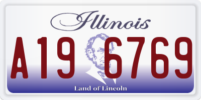 IL license plate A196769