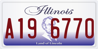 IL license plate A196770