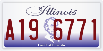 IL license plate A196771