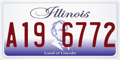 IL license plate A196772