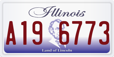 IL license plate A196773