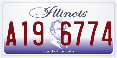 IL license plate A196774