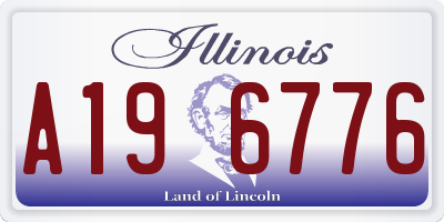 IL license plate A196776
