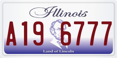 IL license plate A196777