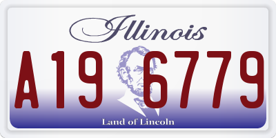 IL license plate A196779