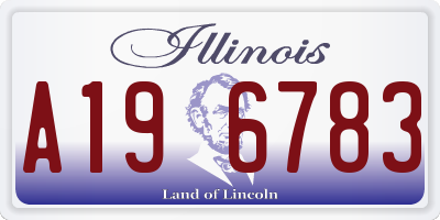 IL license plate A196783