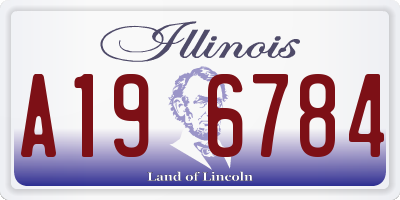 IL license plate A196784