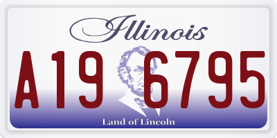 IL license plate A196795