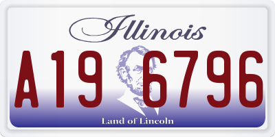 IL license plate A196796