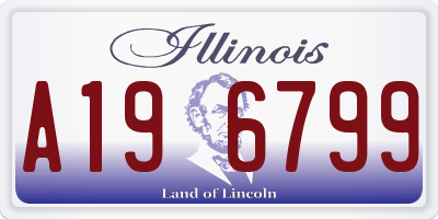 IL license plate A196799