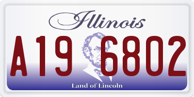 IL license plate A196802