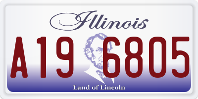 IL license plate A196805