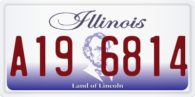 IL license plate A196814