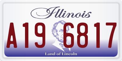 IL license plate A196817