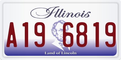 IL license plate A196819