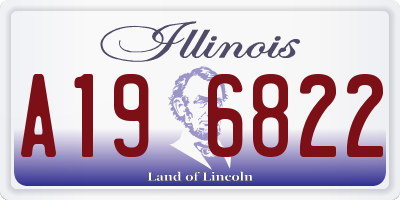 IL license plate A196822