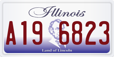 IL license plate A196823