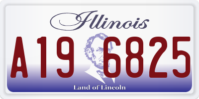 IL license plate A196825