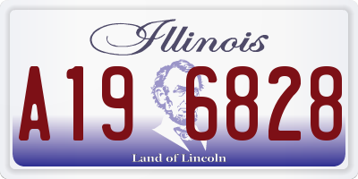 IL license plate A196828