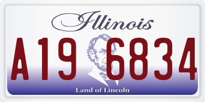 IL license plate A196834
