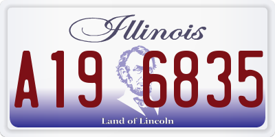IL license plate A196835