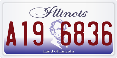 IL license plate A196836
