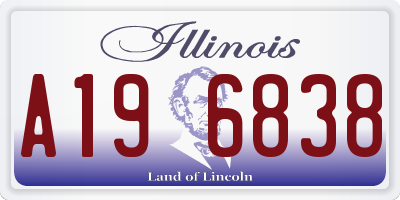 IL license plate A196838