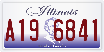 IL license plate A196841
